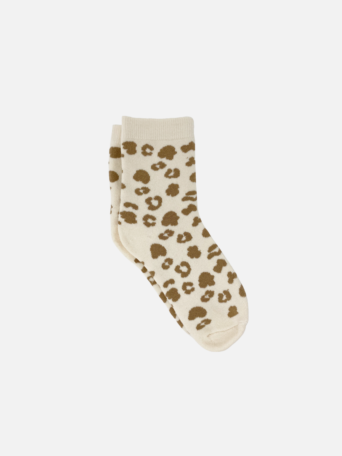 UNIFIED - Leopard Socks - White