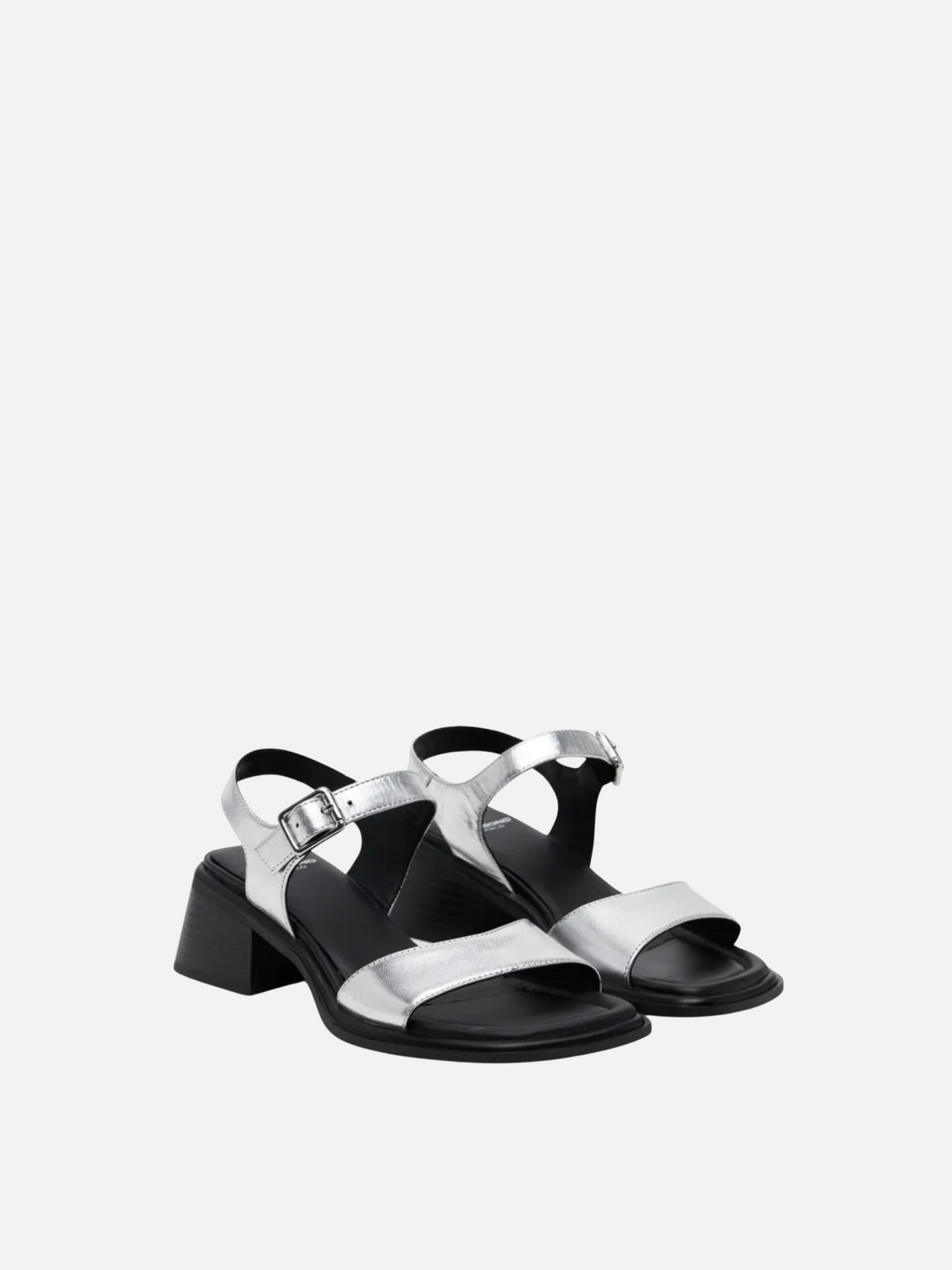 VAGABOND SHOEMAKERS-Ines Buckled Sandal-Silver