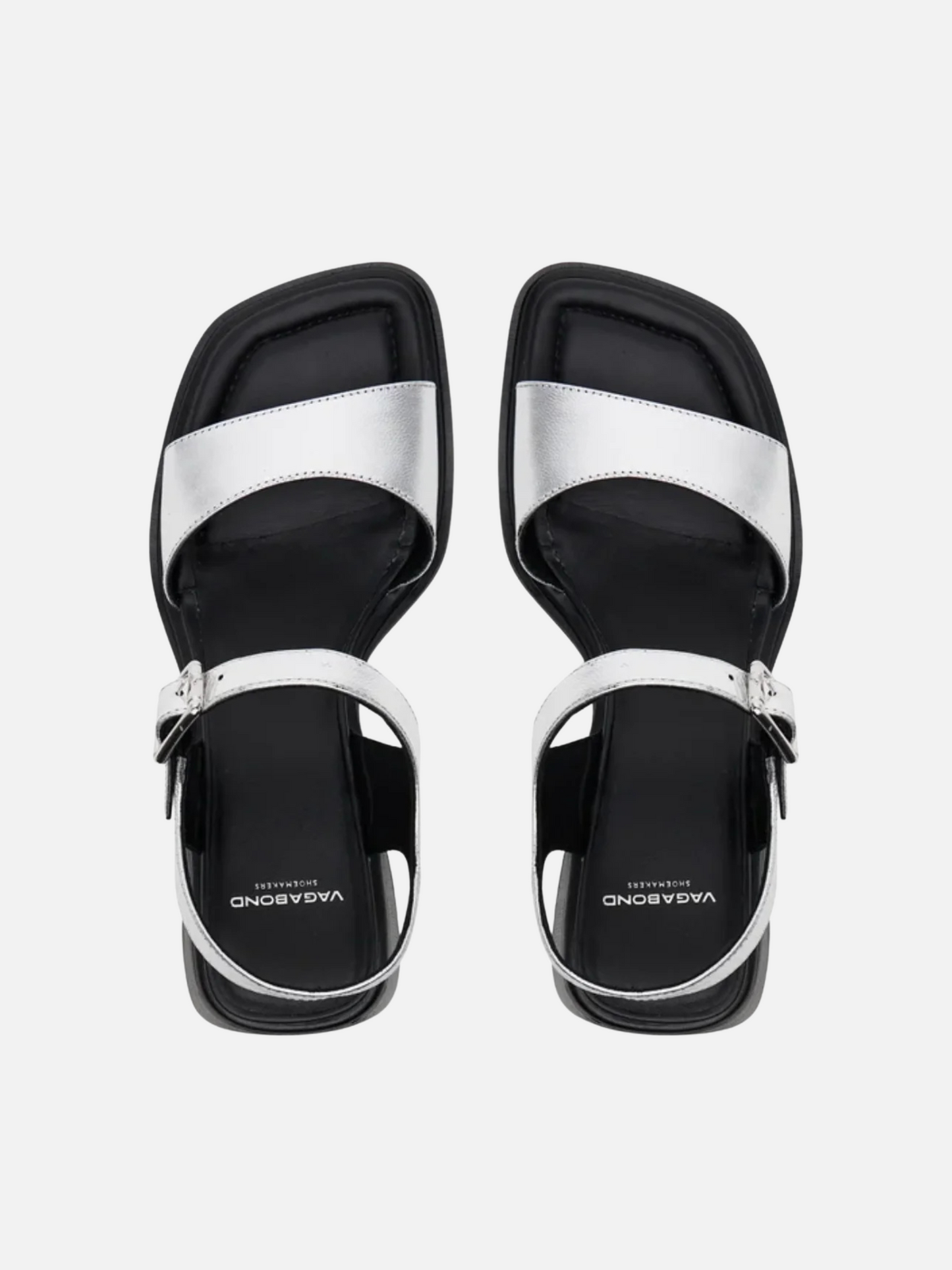 VAGABOND SHOEMAKERS-Ines Buckled Sandal-Silver