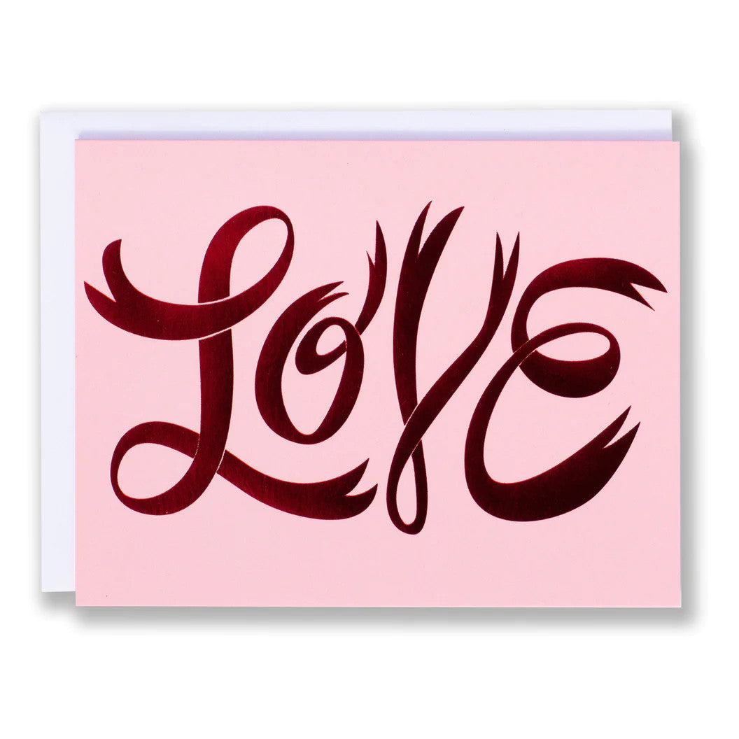 LIFESTYLE - BANQUET - Red Foil Love Card - PLENTY