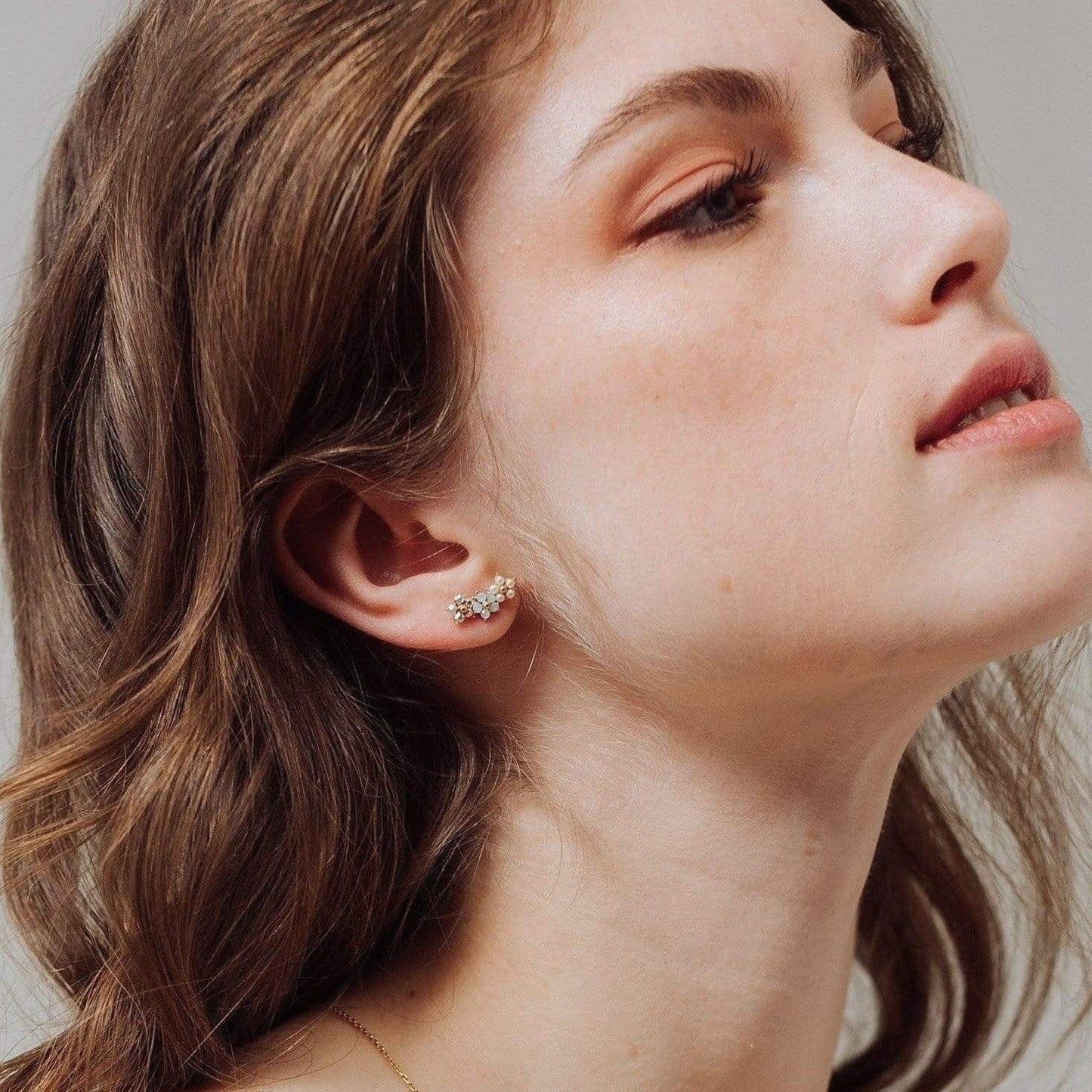 LOVER'S TEMPO - Floral Climber Earrings