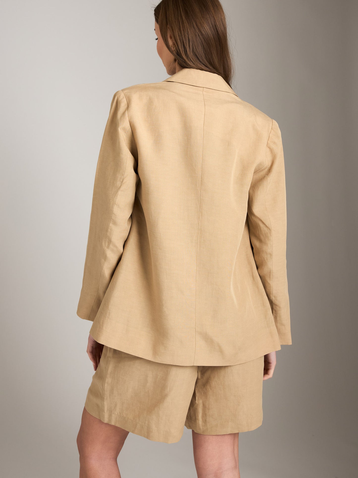 Outerwear - M&L THE LABEL - Linen Ardea Oversized Blazer - PLENTY