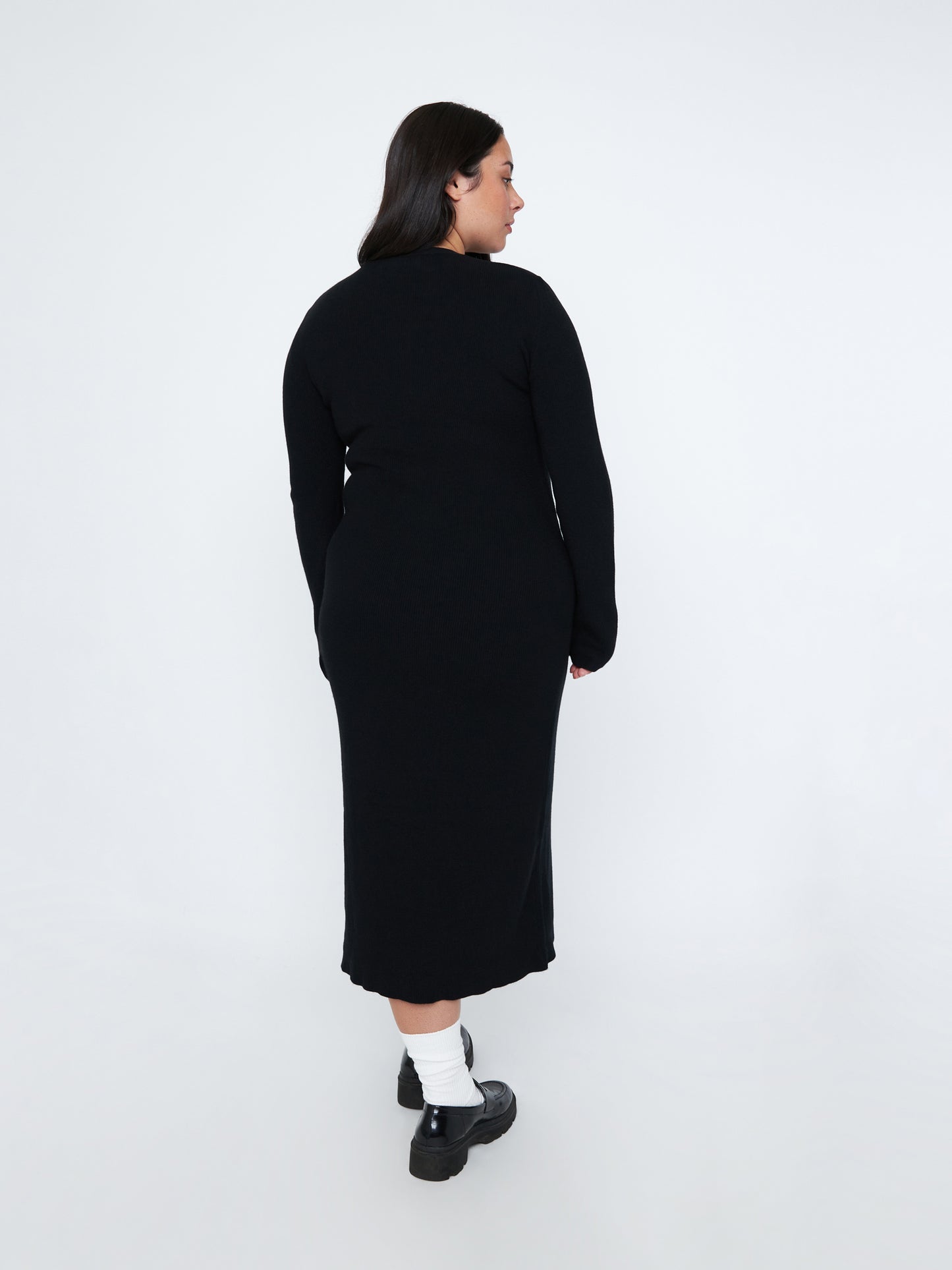Dresses - Monk & Lou - Lya Button Sweater Dress - PLENTY