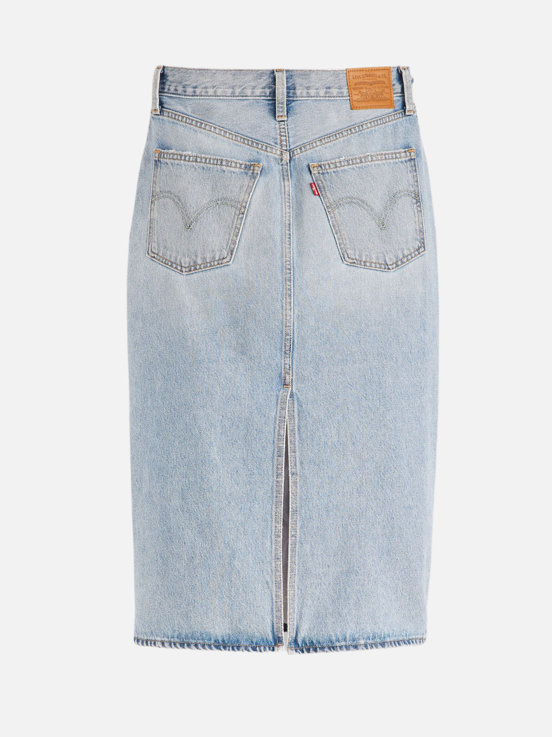 LEVI'S-High Rise Slit Skirt-Riveting - Clean Hem