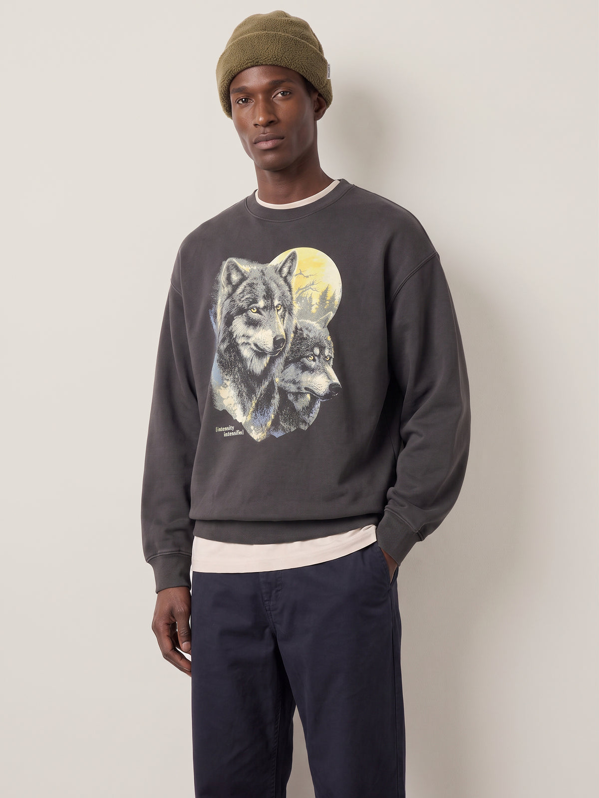 Sunset Lone Wolf Crewneck Sweatshirt