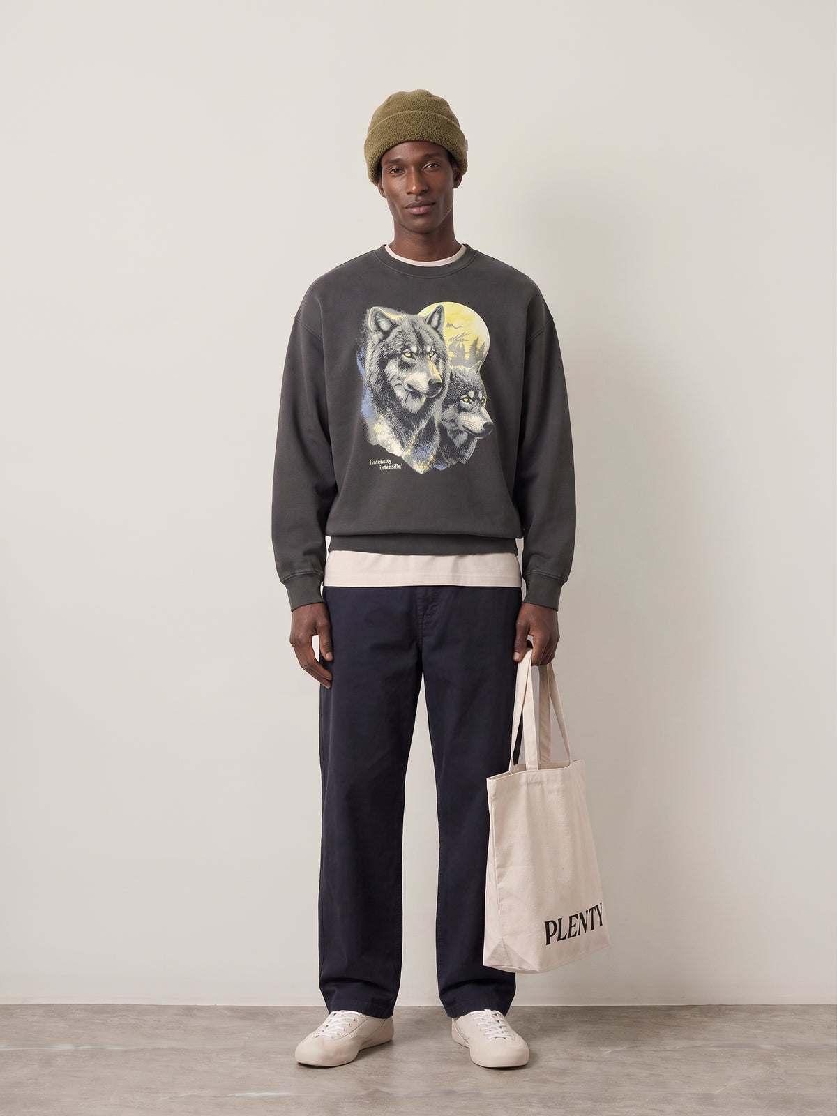 Sunset Lone Wolf Crewneck Sweatshirt