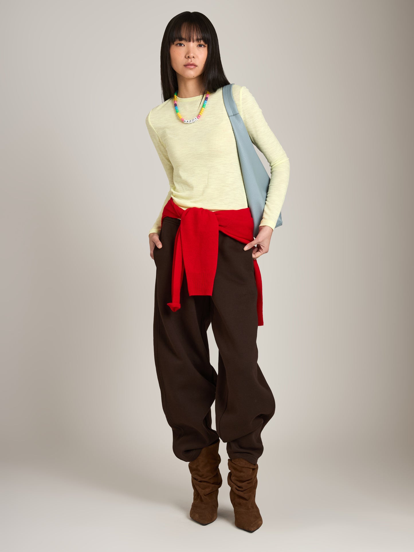 Bryony Wide Rib Long Sleeve Top