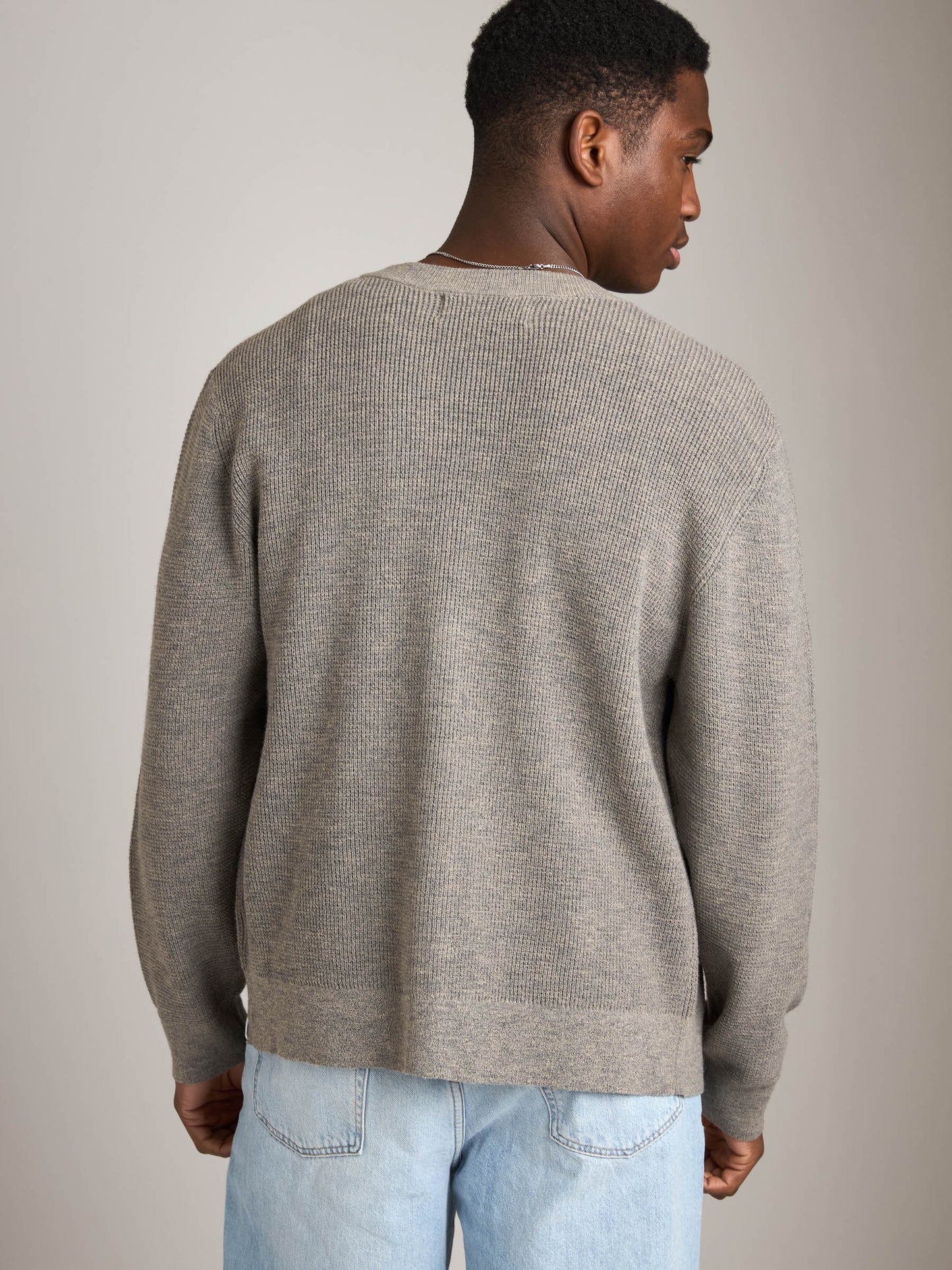 ATRIUM - Waffle Classic Cardigan Sweater - 