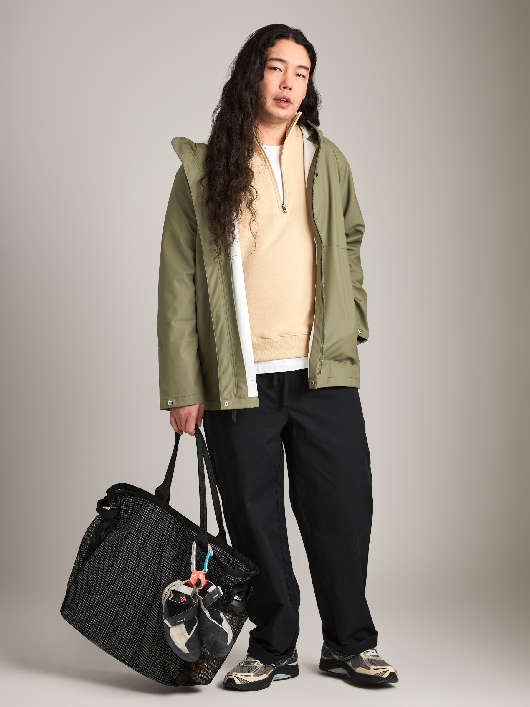 ATRIUM - Water Resistant Rain Jacket - Cypress