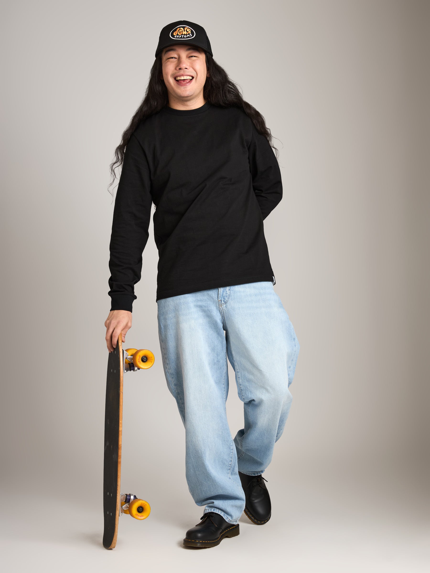 ATRIUM - Cotton Jersey Longsleeve T-Shirt - Black