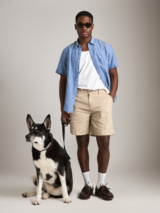 SELECTED - Sun Short Sleeve Button Up Shirt - 