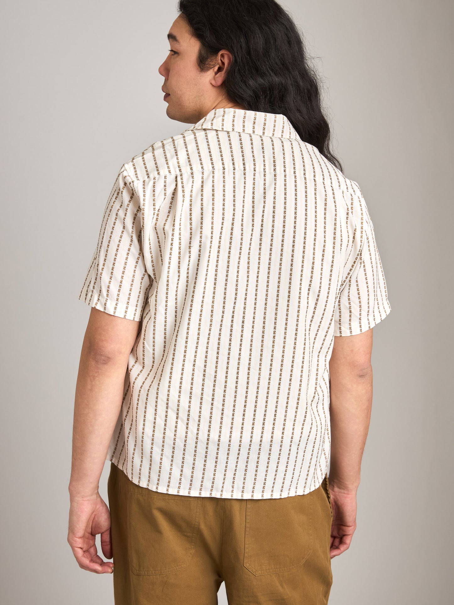 RHYTHM - Vacation Stripe Crop Shortsleeve Shirt - 