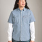 LEVI'S - Classic Western Stripe Short Sleeve Shirt - 