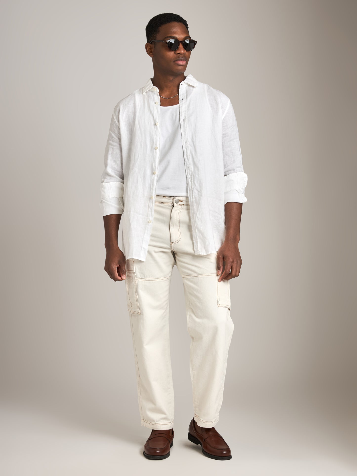 JACK & JONES - Karl Contrast Stitch Cargo Pants - 