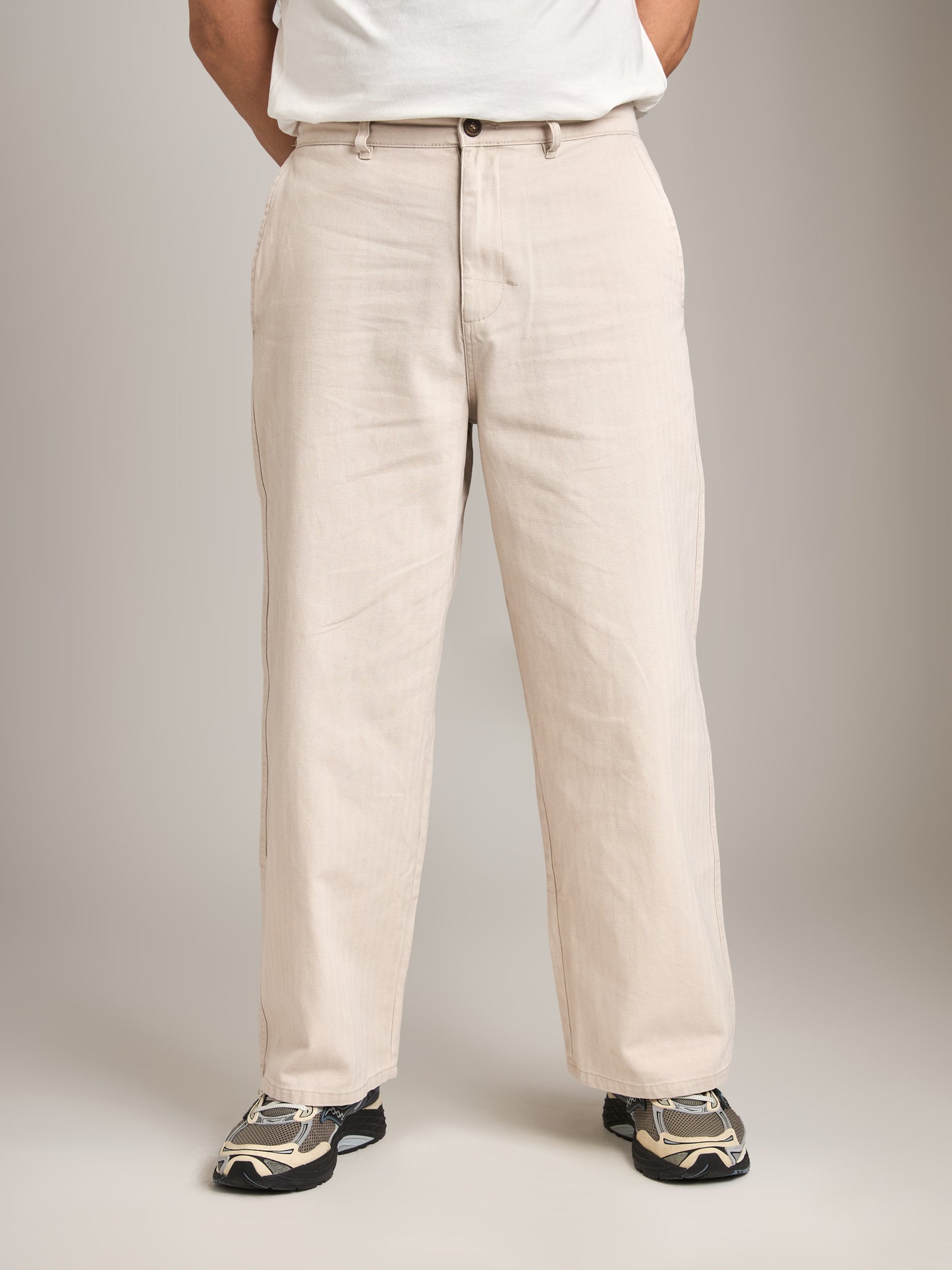 RHYTHM - Relaxed Herringbone Pants - 