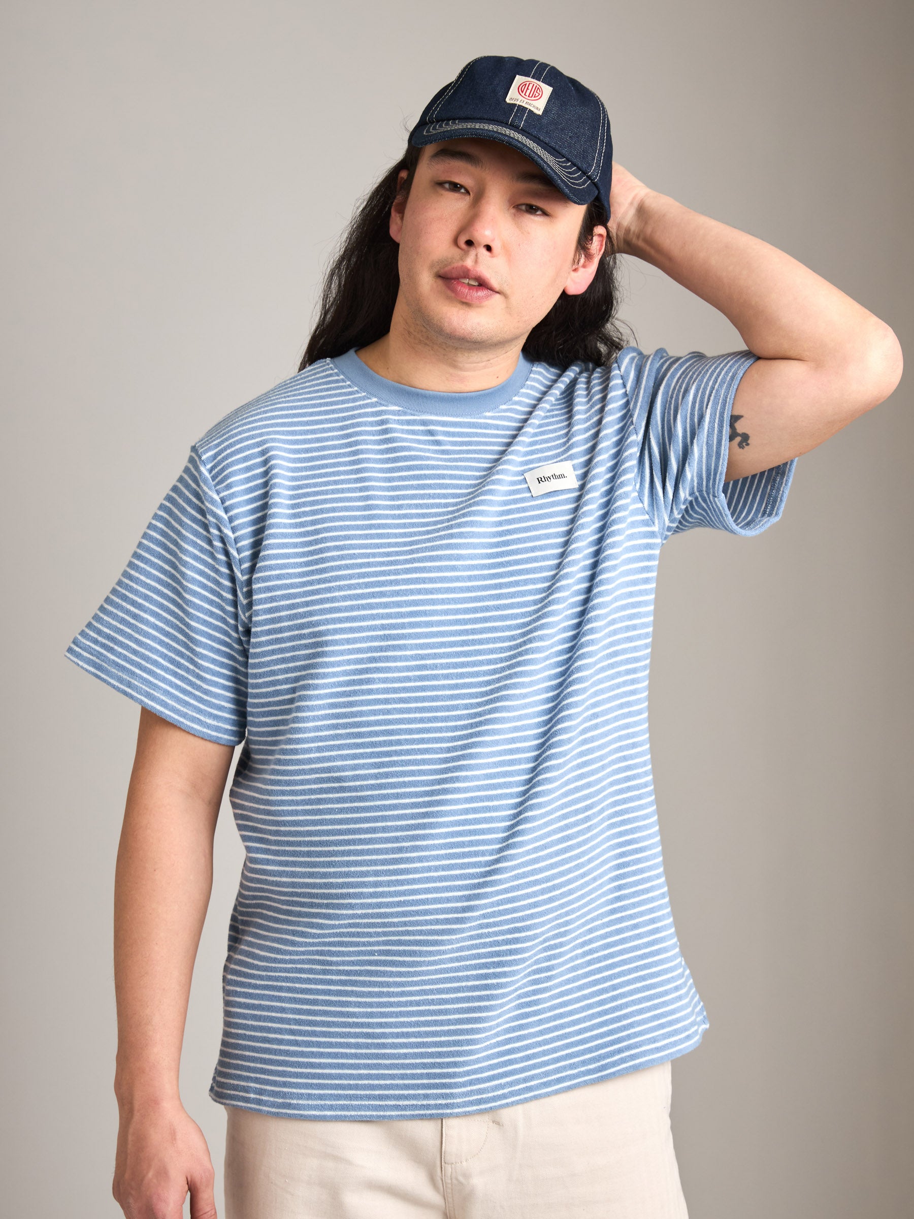 RHYTHM - Vintage Terry Stripe T-Shirt - 