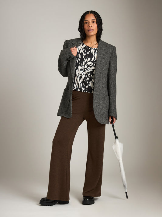 MONK & LOU-Printed Adair Blouse-Paint Brush