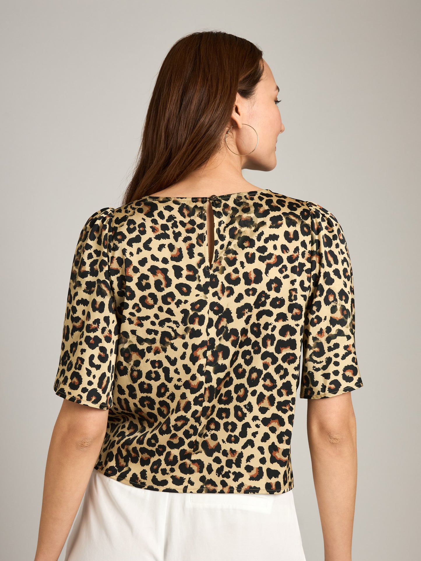 MONK & LOU-Leopard Print Adair Blouse-Leopard Print