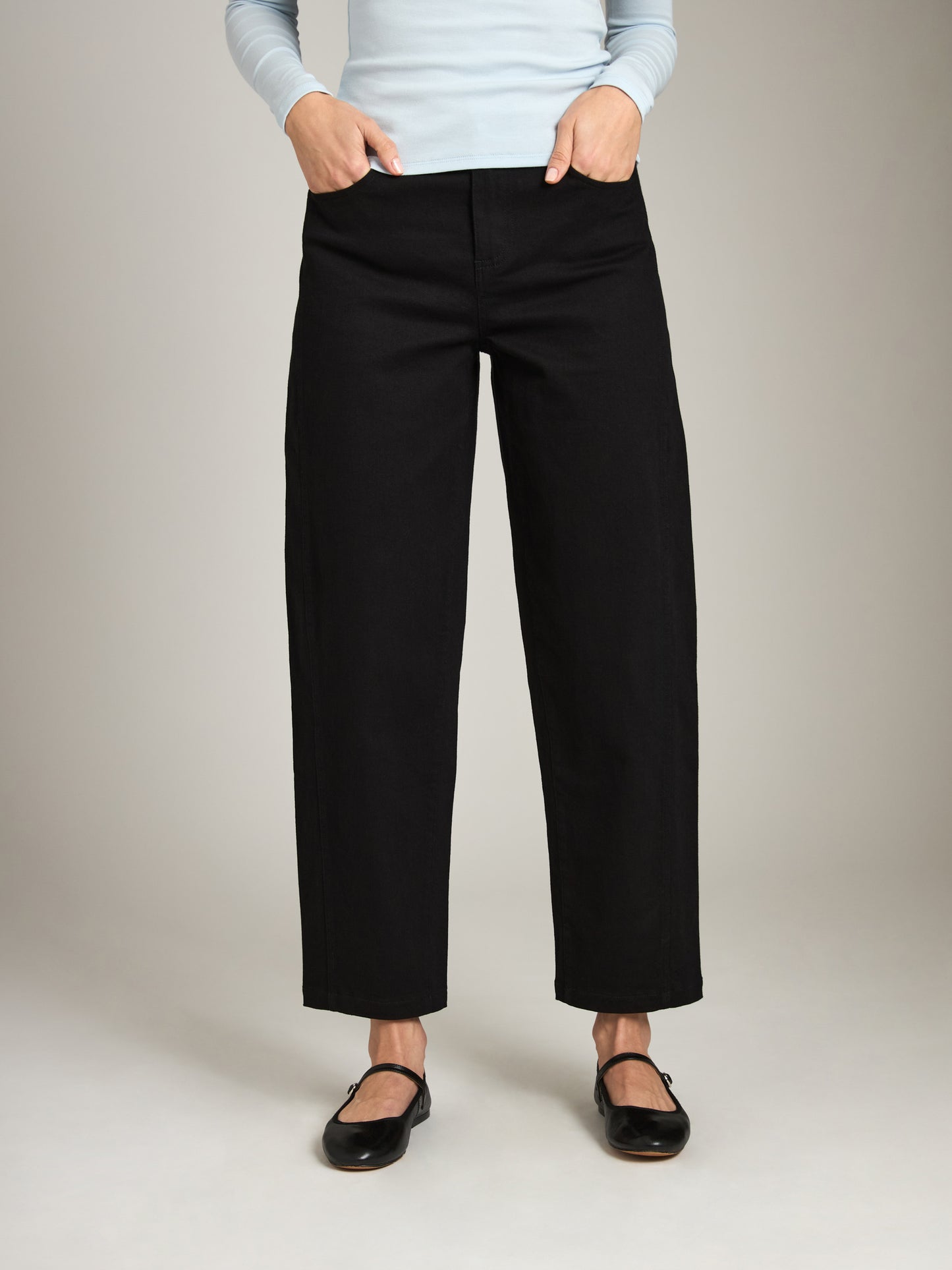 MONK & LOU-Julie Barrel Pant-White