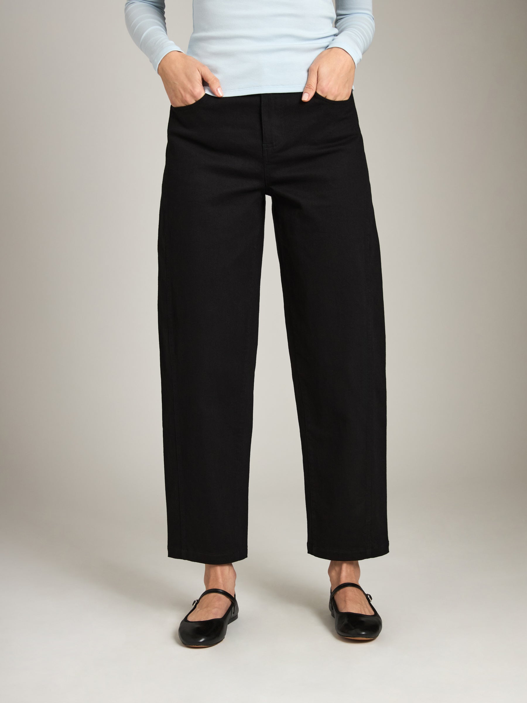 MONK & LOU-Julie Barrel Pant-White