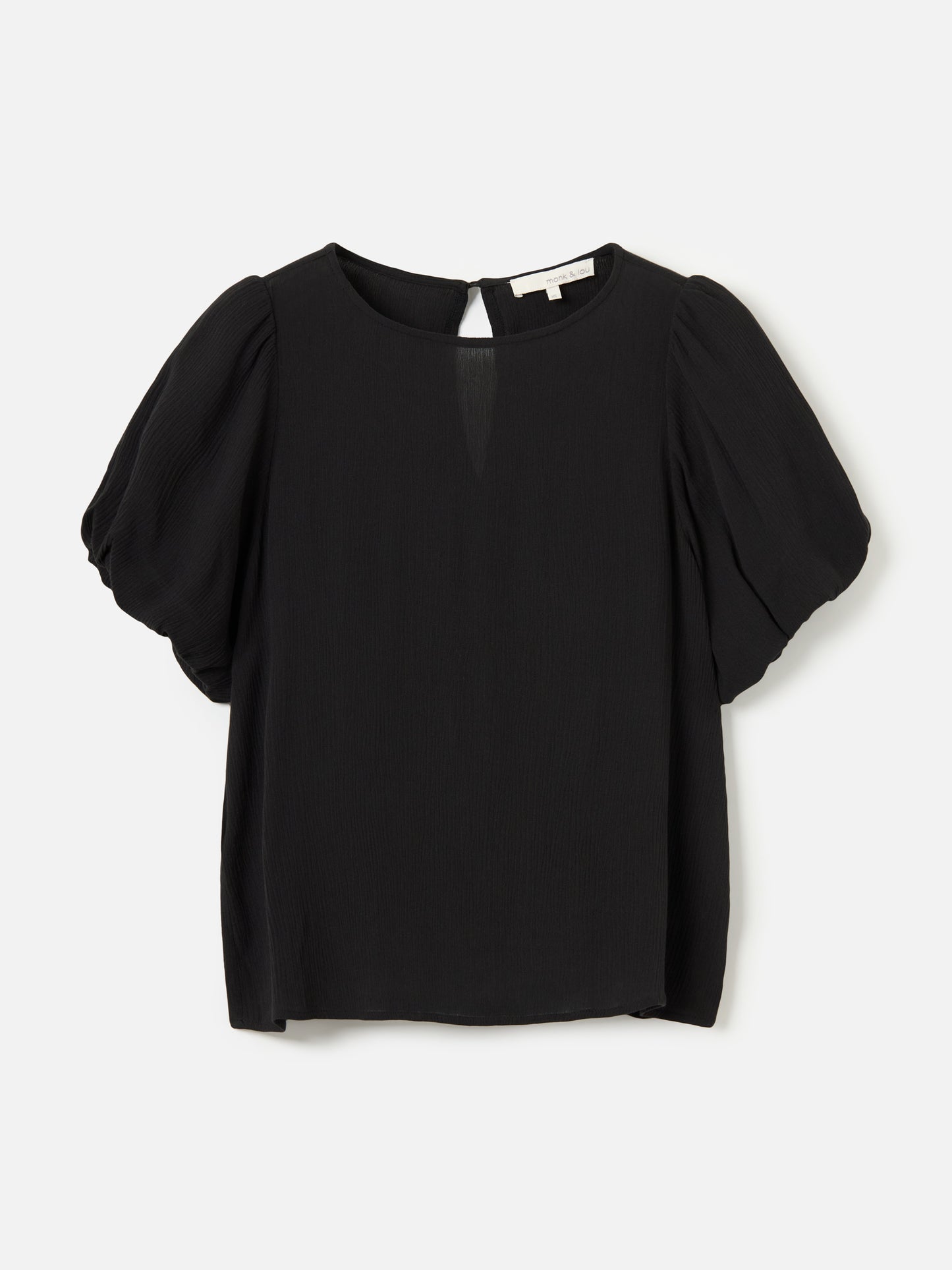 Naya Pleated Bubble Sleeve Top