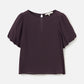 Naya Pleated Bubble Sleeve Top