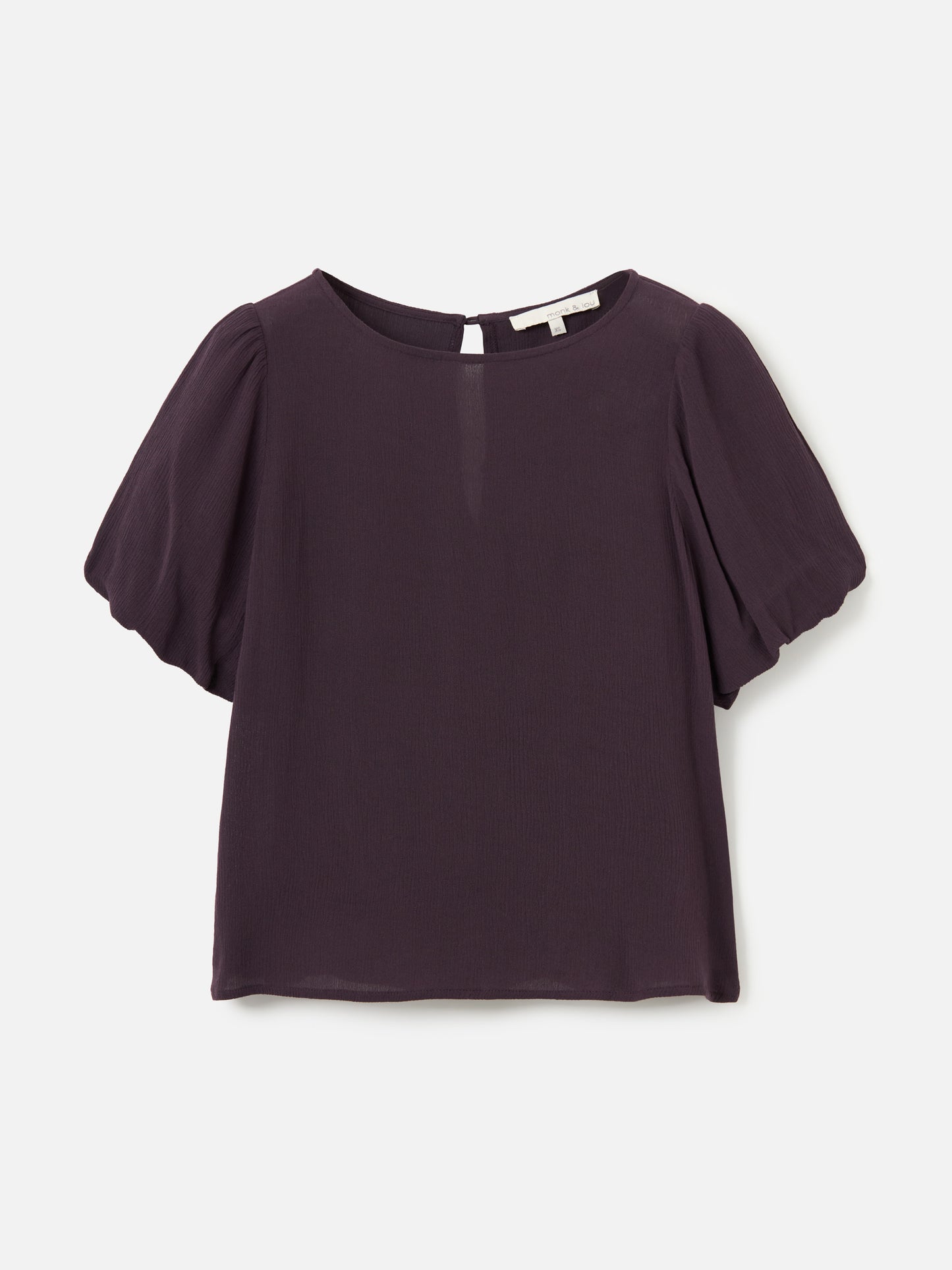 Naya Pleated Bubble Sleeve Top