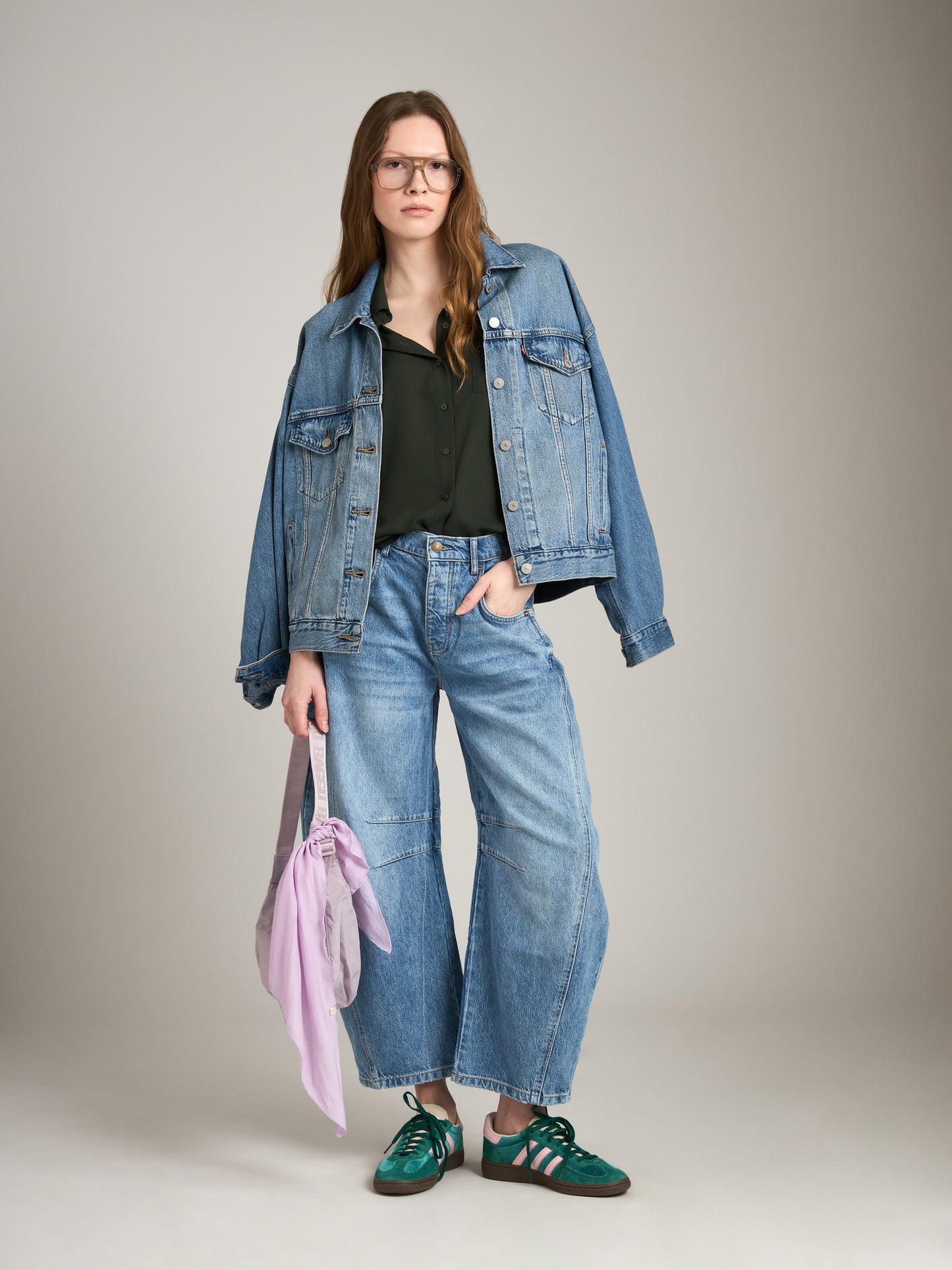MONK & LOU-Karla Relaxed Pocket Blouse-Deep Green