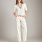 MONK & LOU - Florence Polo Sweater - Latte