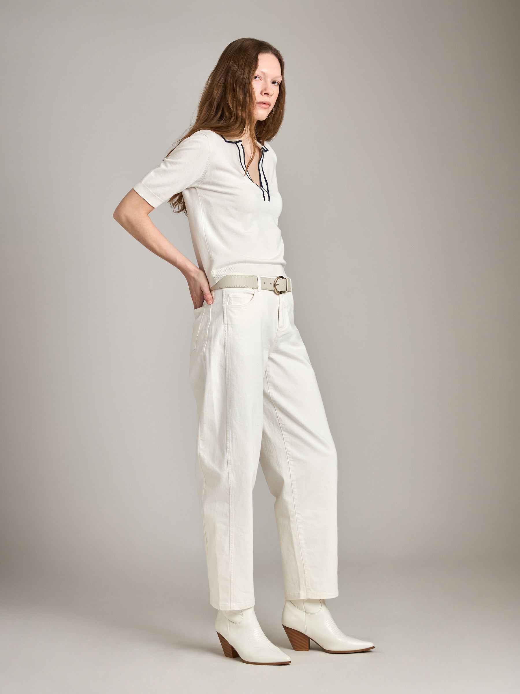 MONK & LOU - Florence Polo Sweater - 