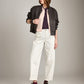 ONLY-Jane Faux Leather Bomber Jacket-Chocolate Brown