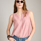 MONK & LOU-Rhonda Shell Top-White