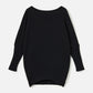 LOVEFINN-Off Shoulder Dolman Tunic-Black