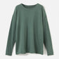 FREE PEOPLE-Nina Cotton Oversized Longsleeve Tee-Flowering