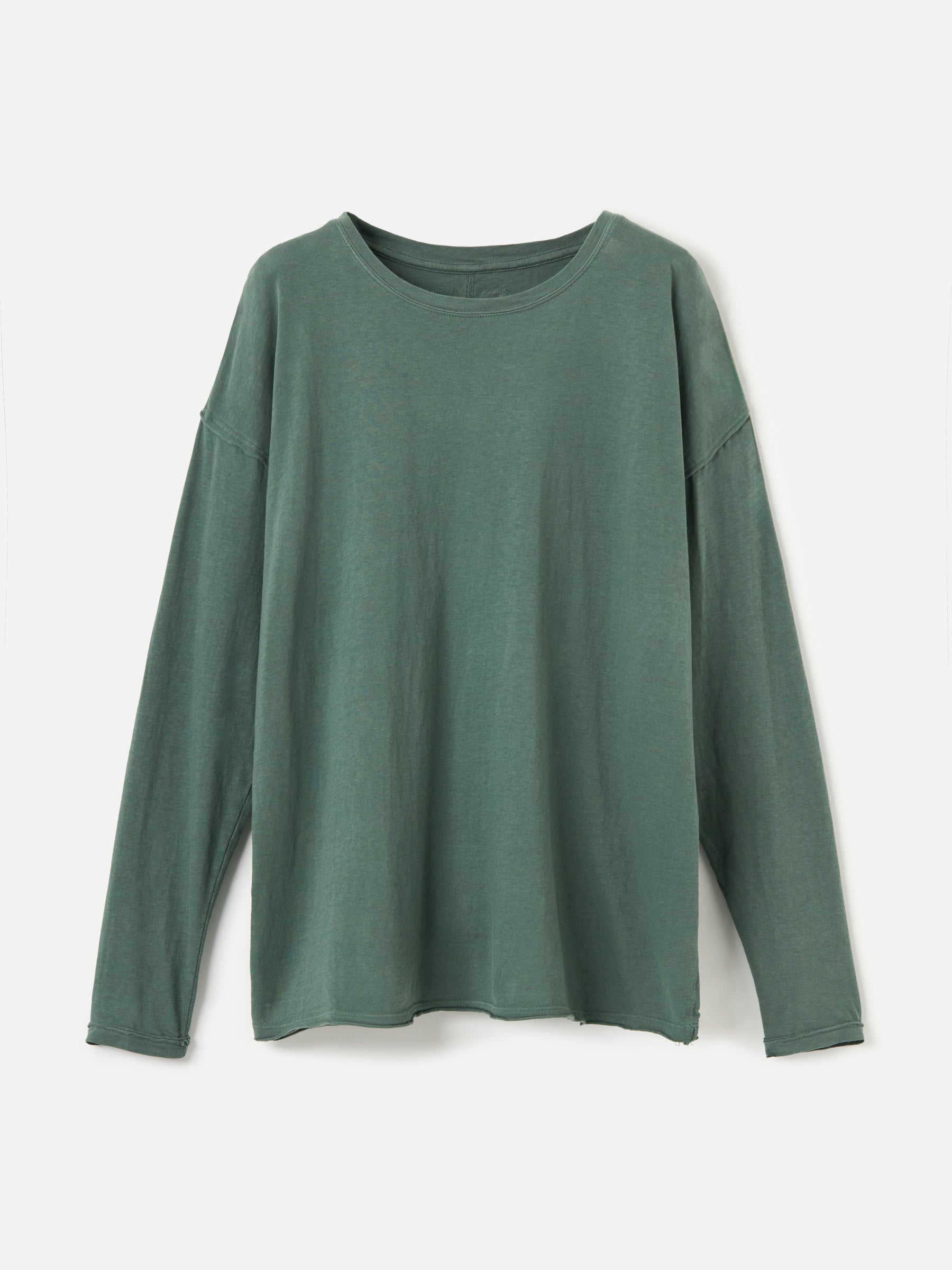 FREE PEOPLE-Nina Cotton Oversized Longsleeve Tee-Flowering