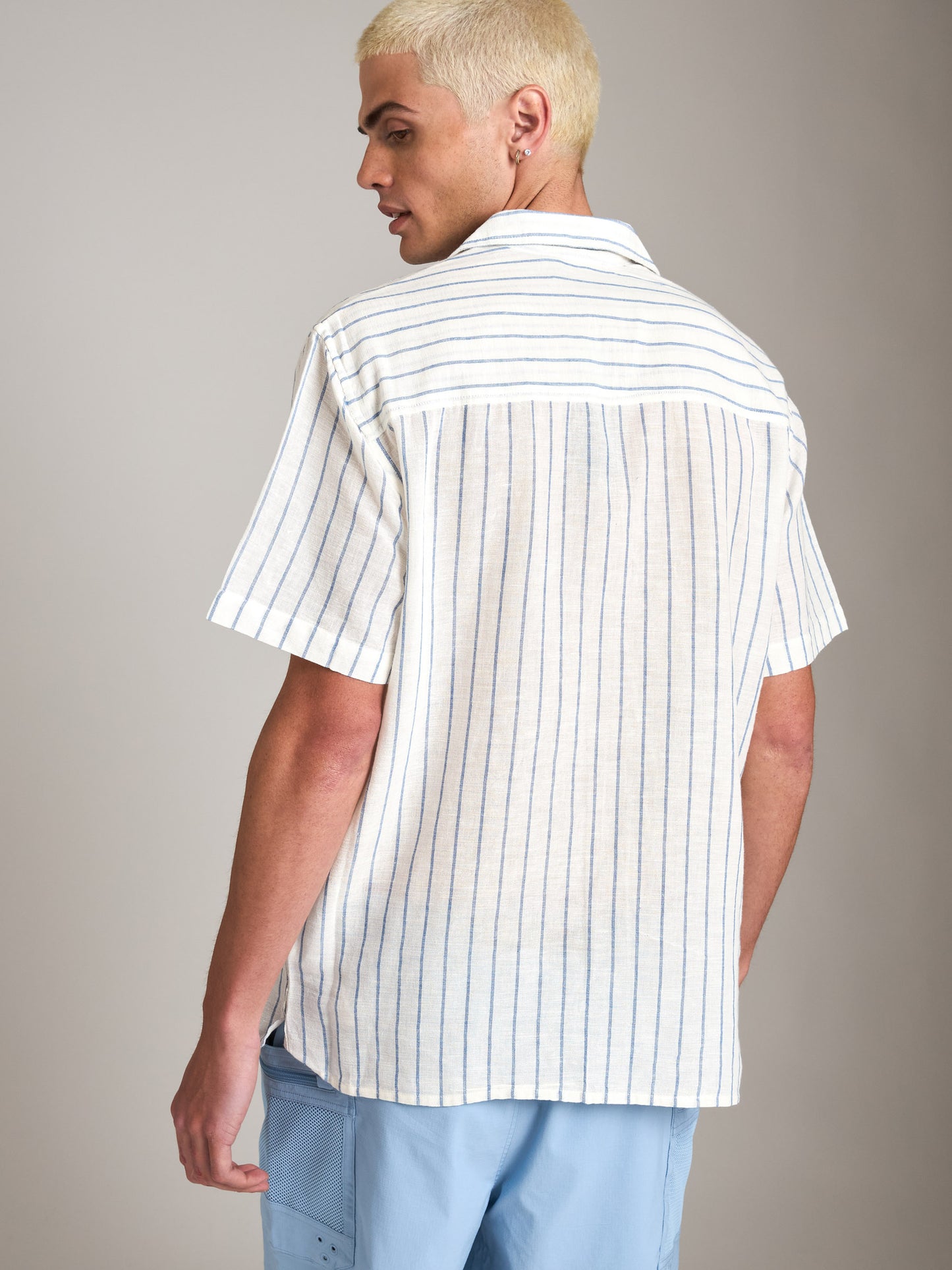 Linen SS Yarn Dye Camp Shirt