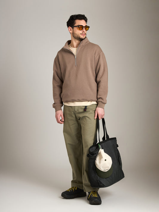 Brush Fleece Quarter Zip Pullover