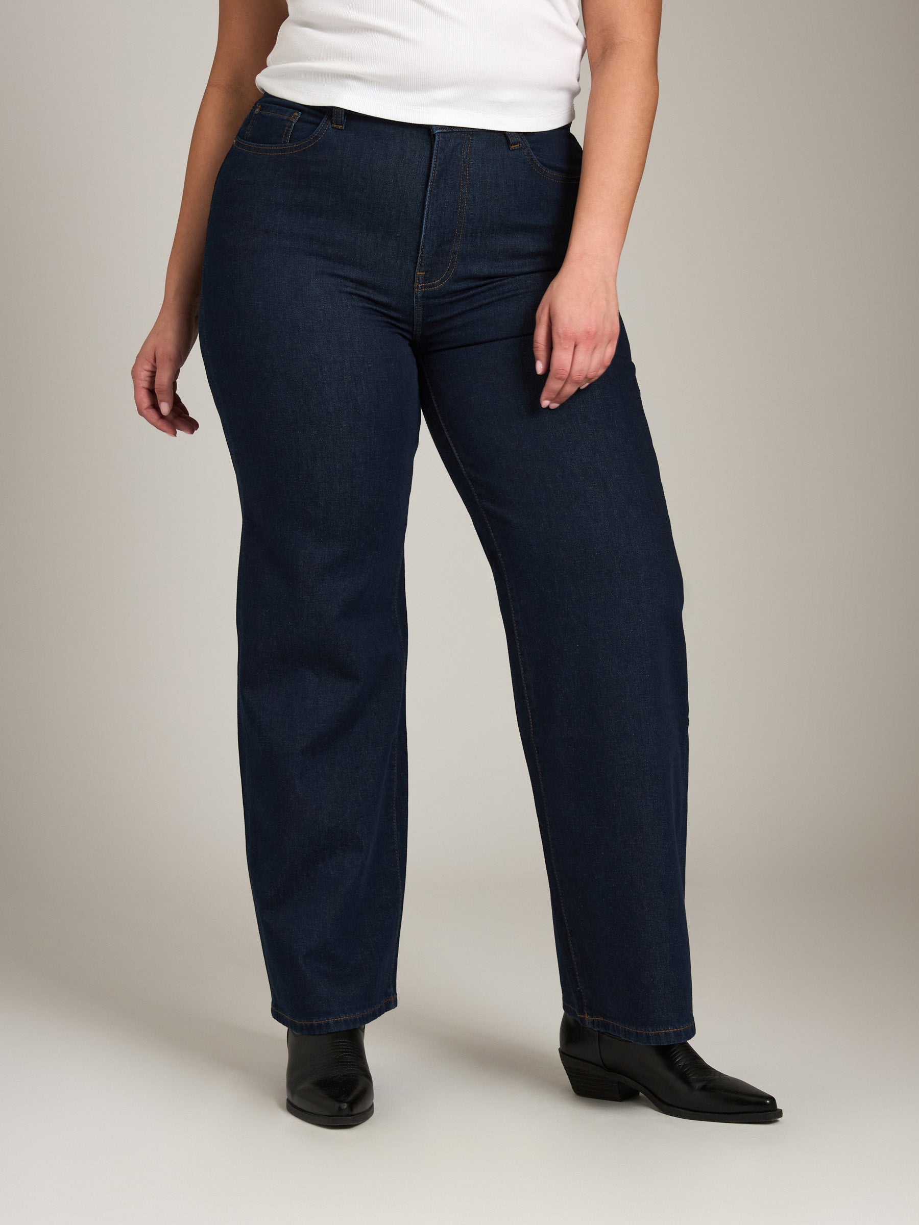 WARP & WEFT-NCE Relaxed Wide Leg - Long Gone Rinse-Long Gone