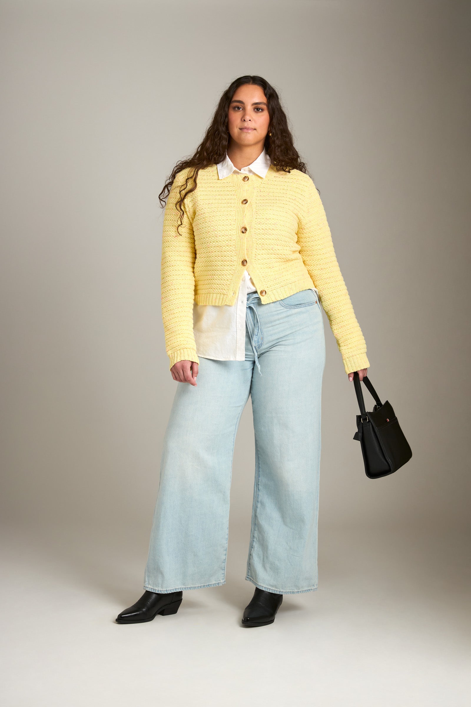 JOHN & JENN-Marcel Speckled Cardigan-Soleil
