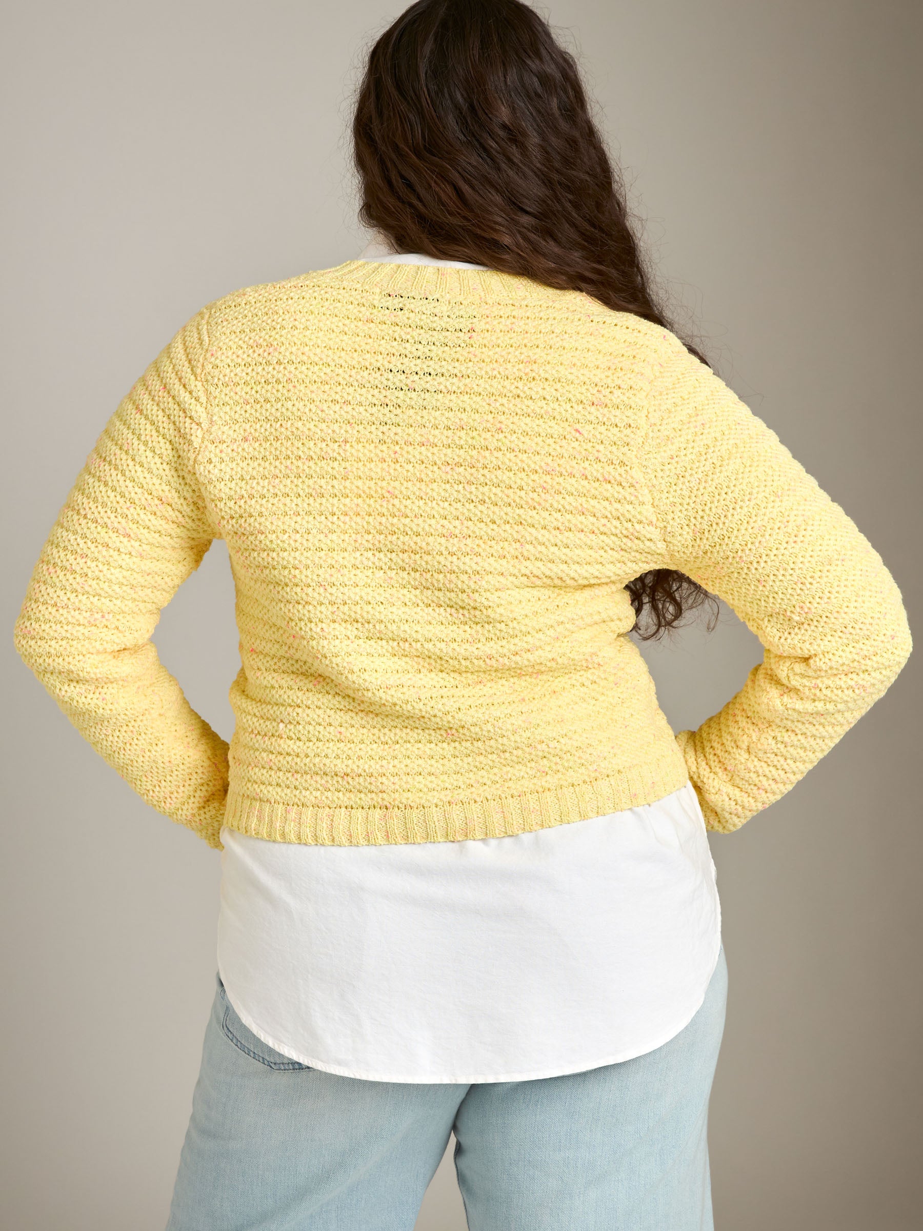 JOHN & JENN-Marcel Speckled Cardigan-Soleil
