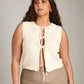 Knit Tie Front Vest