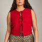 Knit Tie Front Vest
