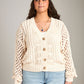Domenico Open Knit Cardigan