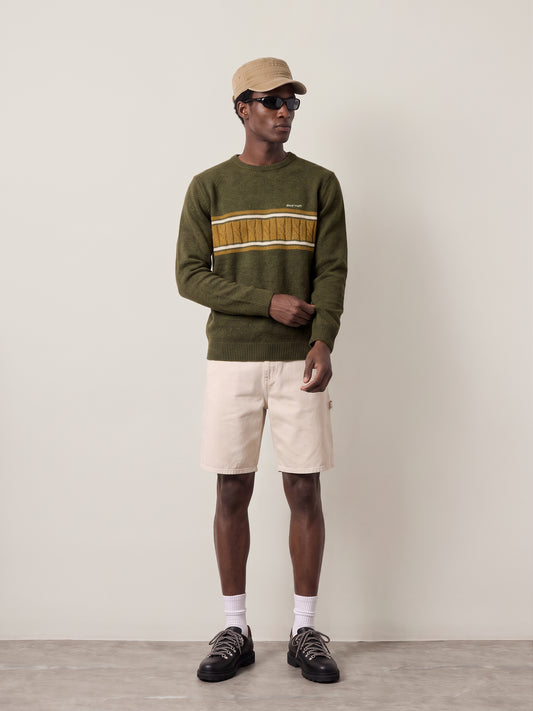 Mohair Stripe Knit Sweater