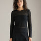 LOVEFINN - Lace Longsleeve Top - 