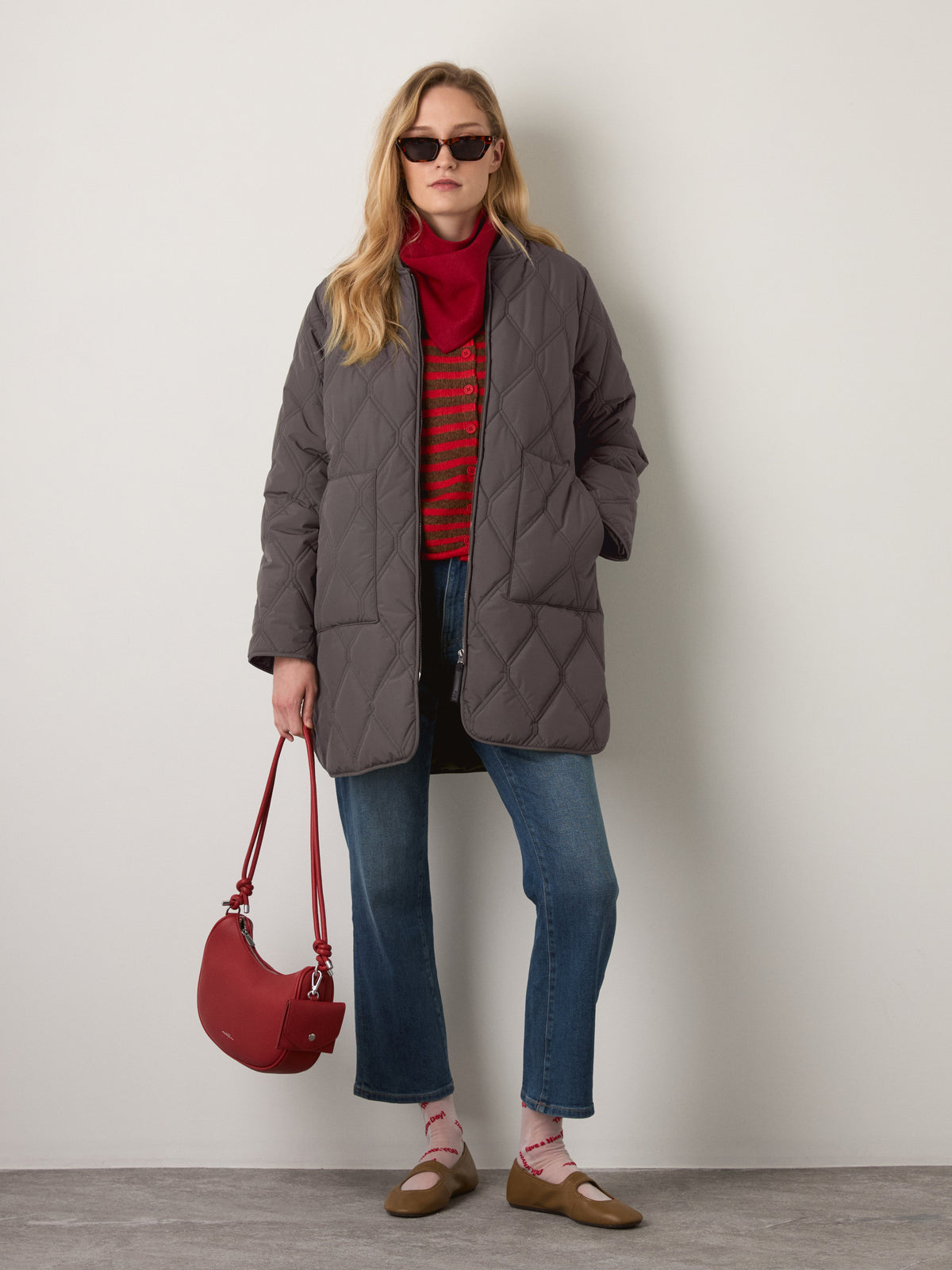 MONK & LOU - Jimmi Long Bomber Jacket - 