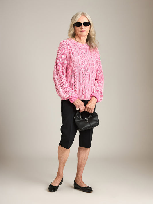 Frankie Cable Pullover Sweater