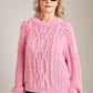 FREE PEOPLE - Frankie Cable Pullover Sweater - 