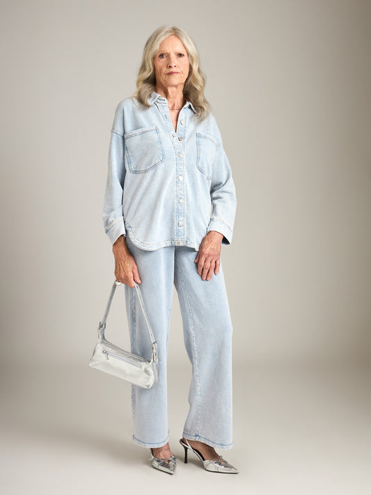 Z SUPPLY - All Day Denim Knit Jacket - 
