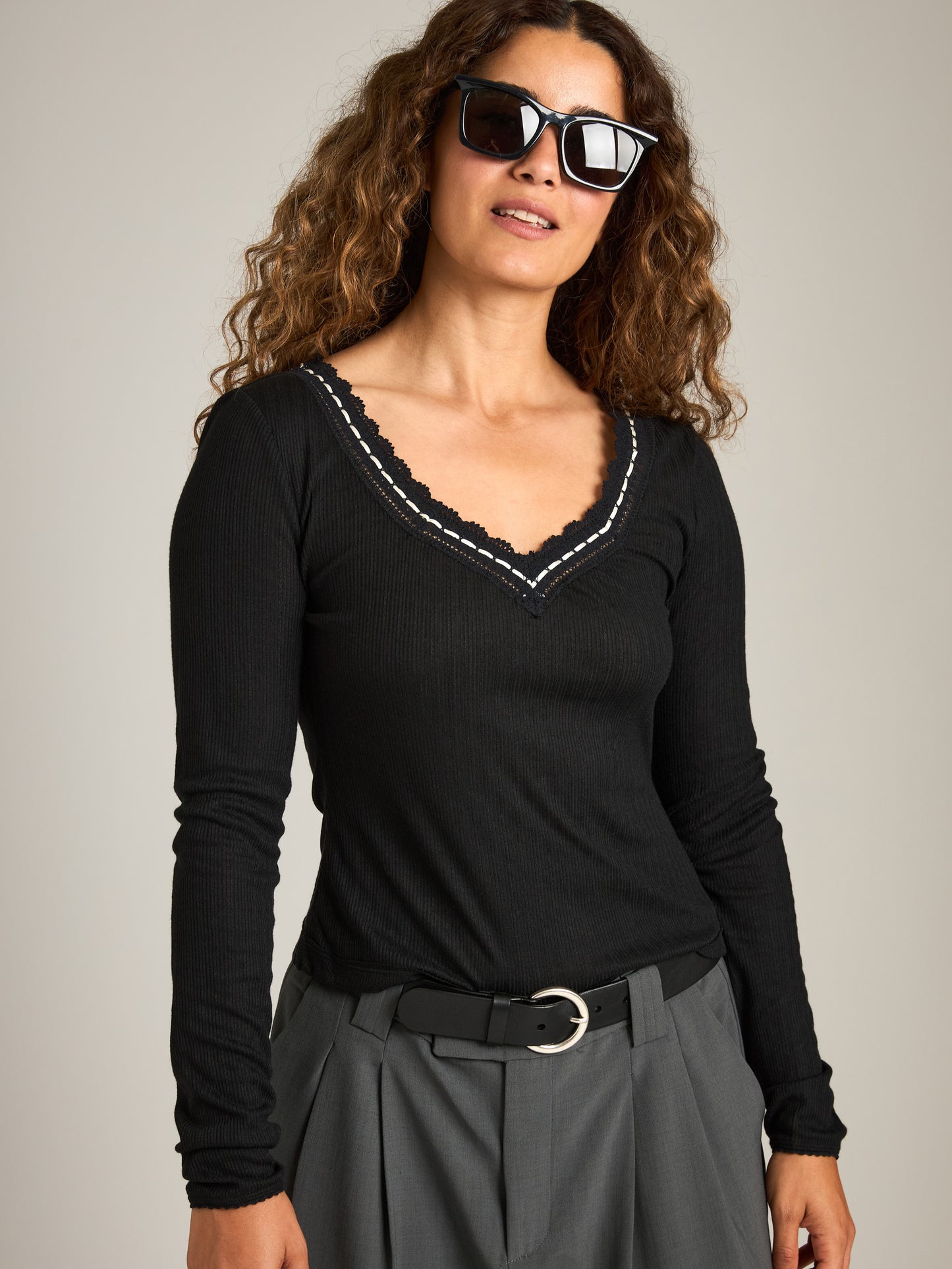 FREE PEOPLE - Only You Long Sleeve Top - 